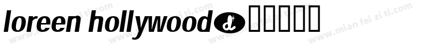 loreen hollywood字体转换